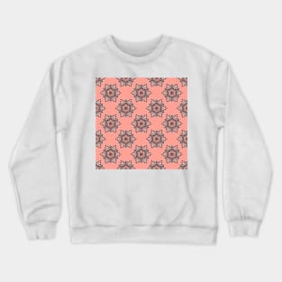 Orange mandala lace Crewneck Sweatshirt